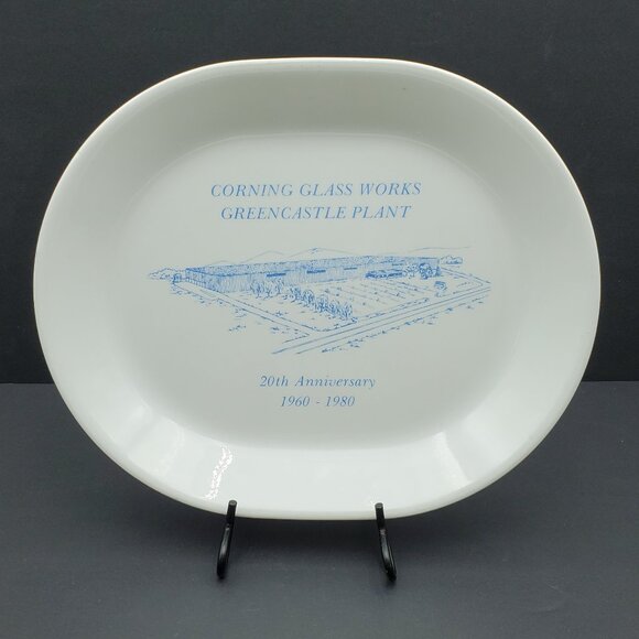 Corelle Corning Glass Works Greencastle Plant 20th Anniversary Collector Plate - Picture 1 of 6